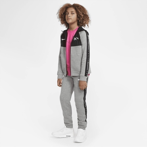 Nike Hybrid Kylian Gray Girls Jogger Sweatpants Size Large - Picture 4 of 16